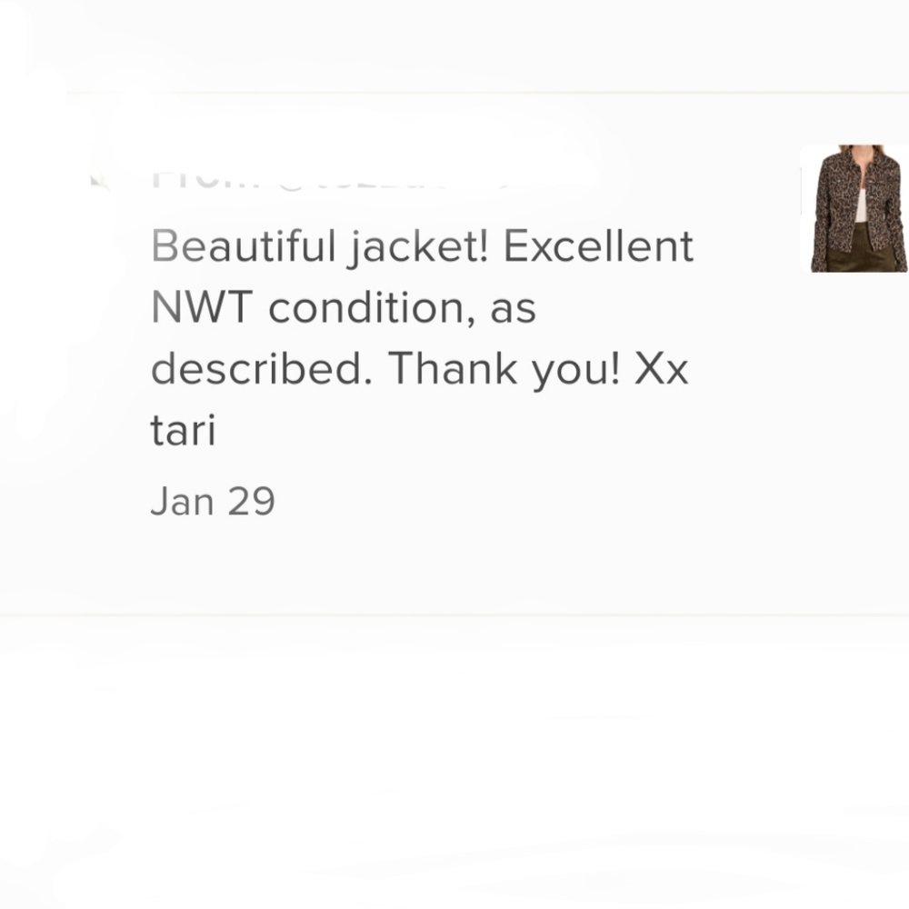 🔥SALE🔥NINE WEST BNWT Cheetah Jean Jacket - Picture 9 of 10